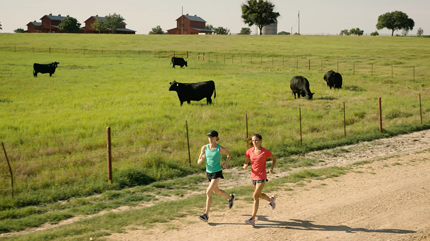 44 Farms Brand Ambassadors Deena Kastor and Becky Wade