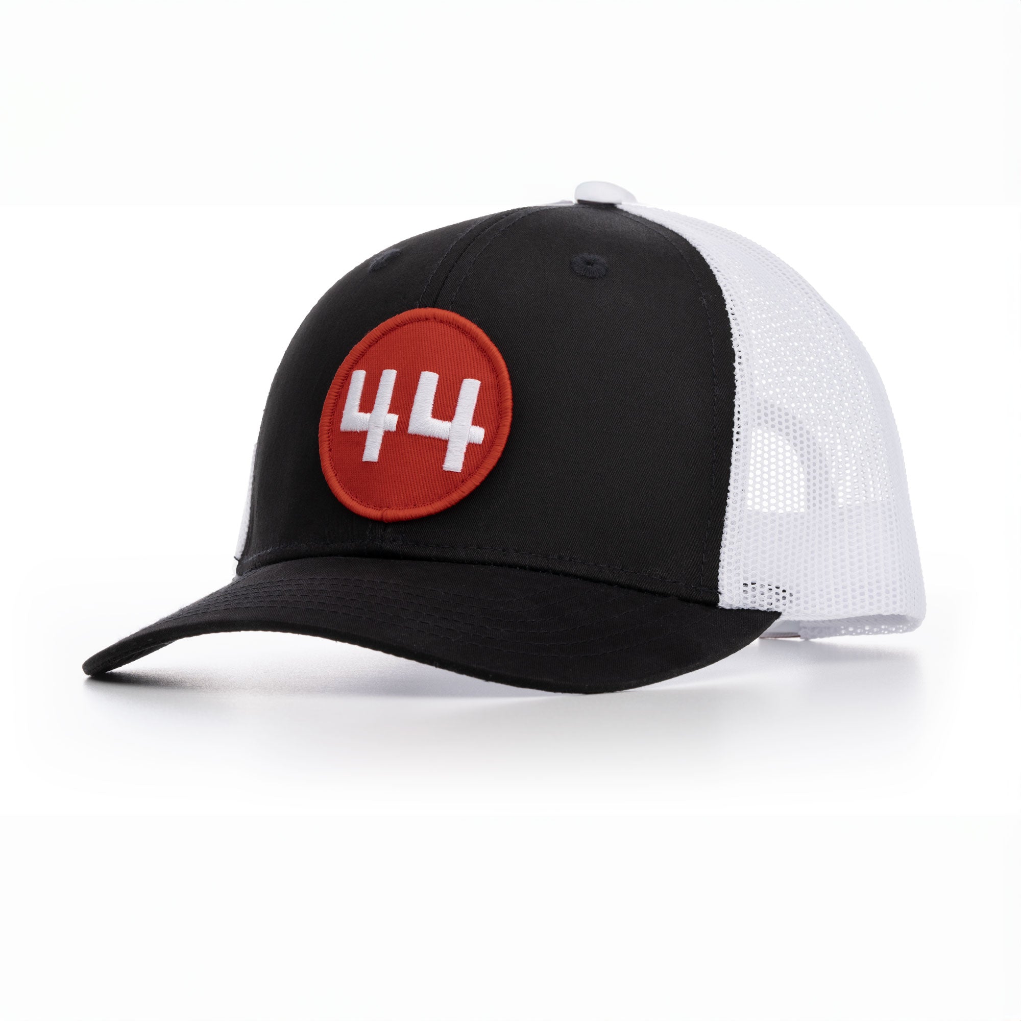 44 Farms Trucker Cap – Black / White Circle 44